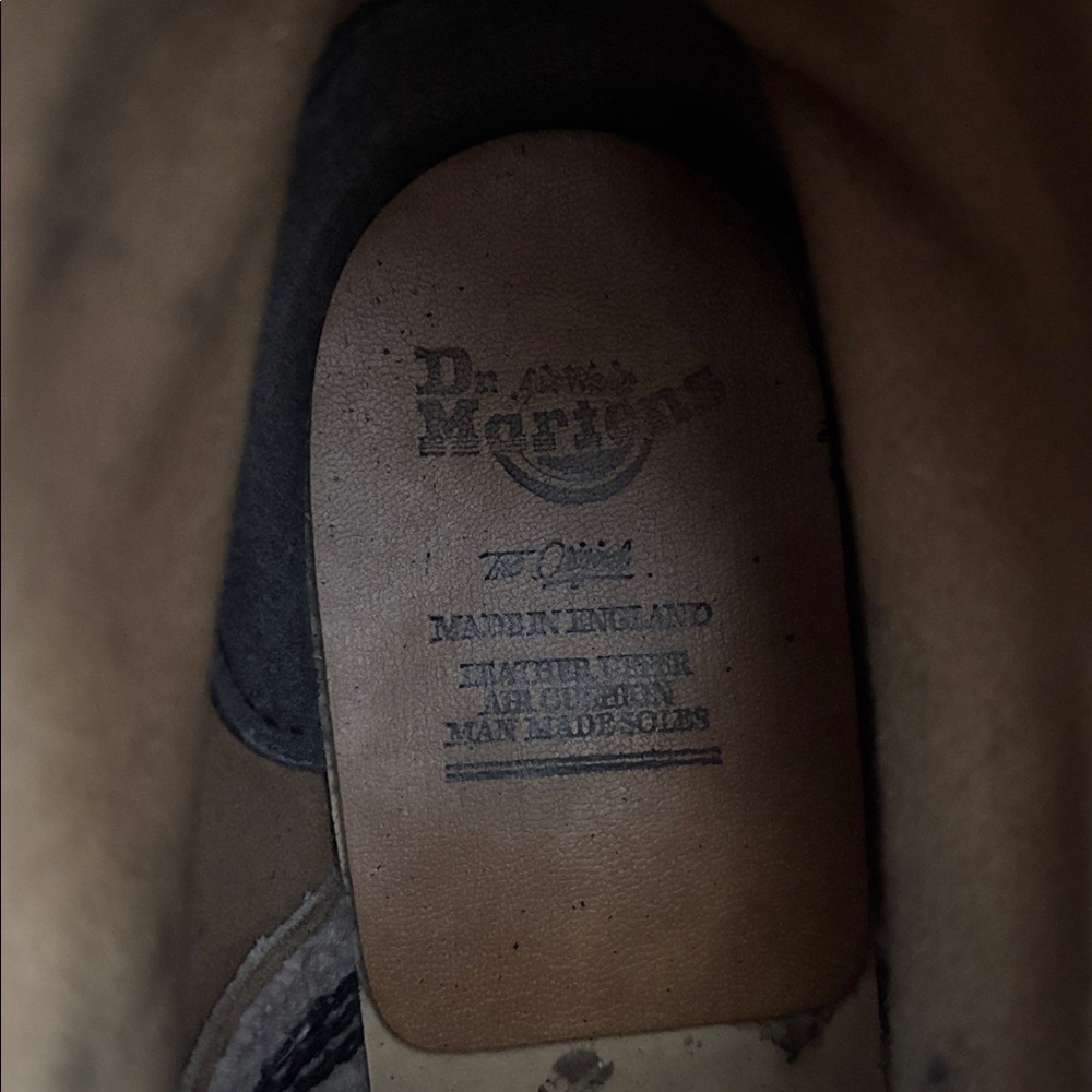 Dr. Martens Black Floral Combat Boots - Picture 8 of 12